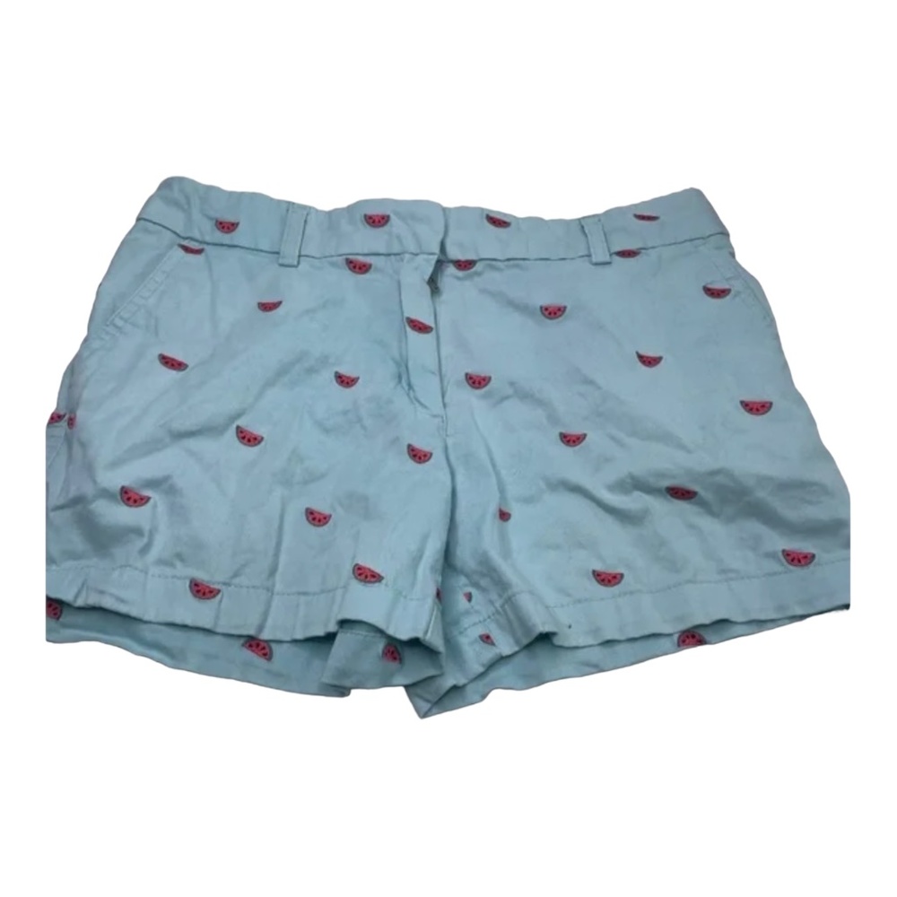 British Khaki Shorts Size 4 Watermelon Pattern